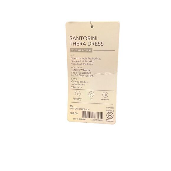 Athleta Black Santorini Thera Dress S - Picture 2 of 2